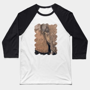 African Elephant Painting Baseball T-Shirt